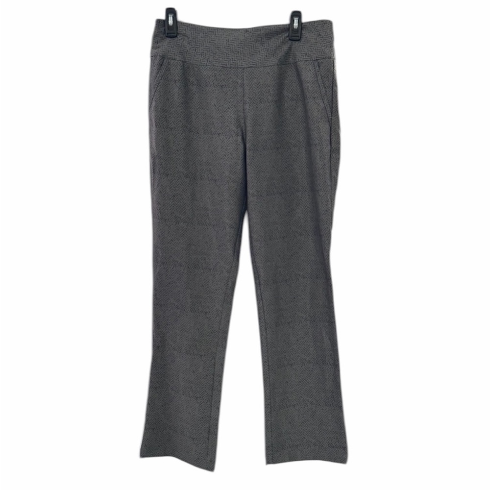 Adidas Gray Herringbone Ankle Pants Medium Waist 15.5” Inseam 29” Like New